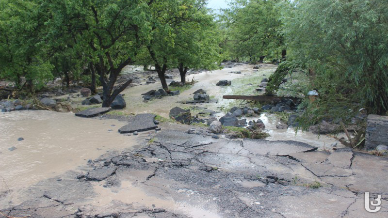 წყალდიდობა ადიგენის სოფლებში [Photo]