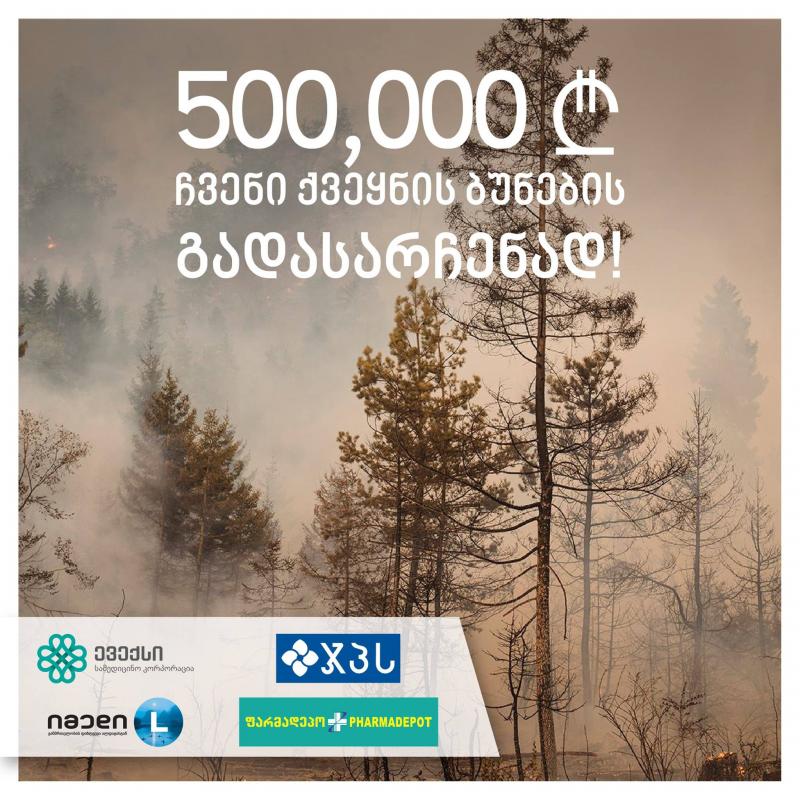 საქართველოს ჯანდაცვის ჯგუფი 500,000 ლარს გამოყოფს ხანძრისგან გამოწვეული ზიანის სარეაბილიტაციოდ