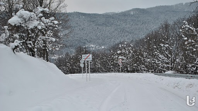 თოვლის გამო ადიგენის რამდენიმე სოფელში გადაადგილება შეზღუდულია