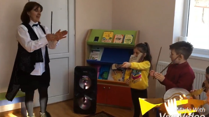 ახალციხელი მუსიკის პედაგოგი სოფელ ყანობის საბავშვო ბაგა – ბაღის დირიჟორი [ვიდეო]